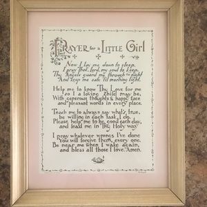 Framed Vintage Prayer